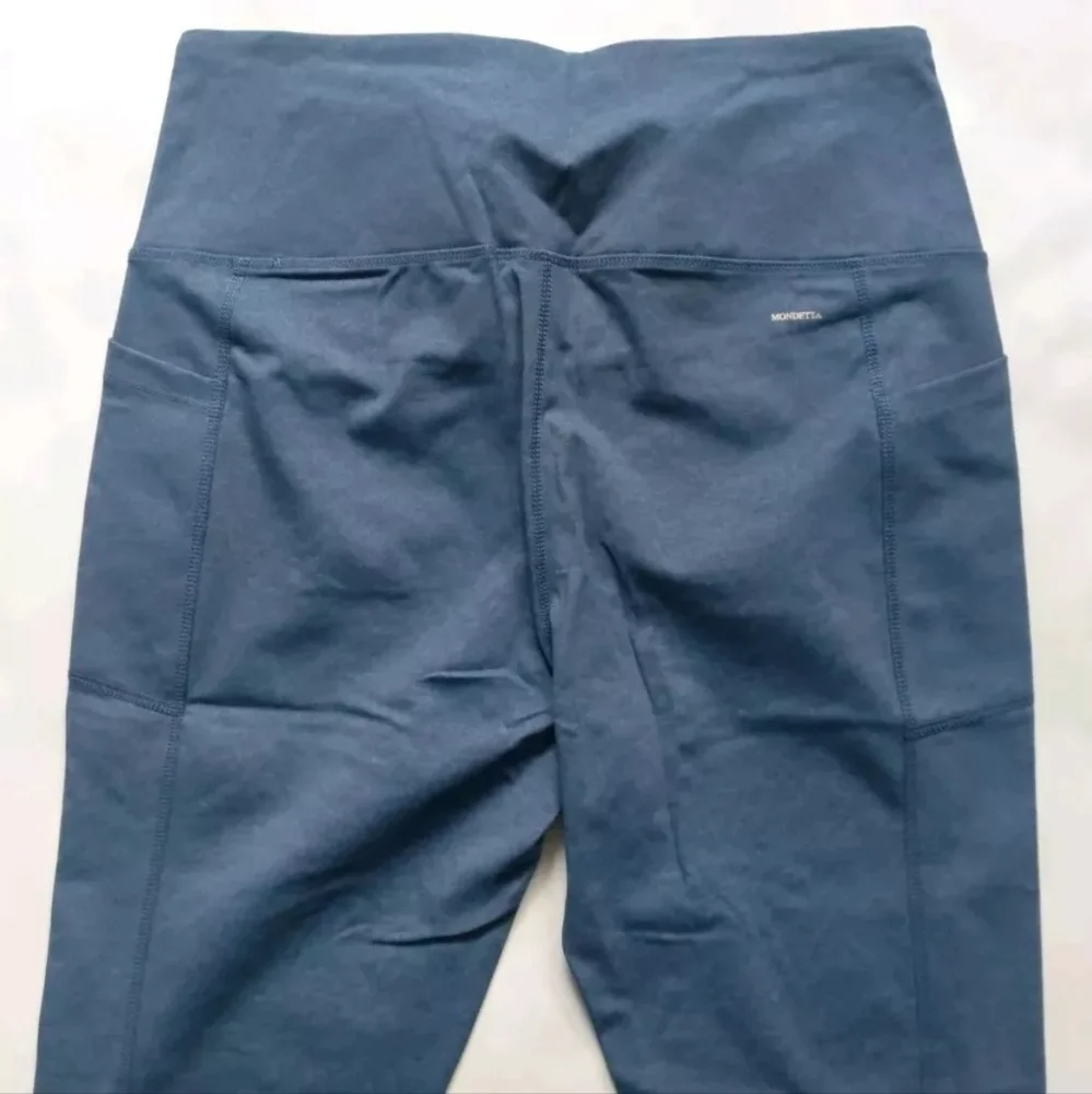 Mondetta Ladies High Waist Side Pocket‎ Active Tight Pant Leggings  Sea Combo  L